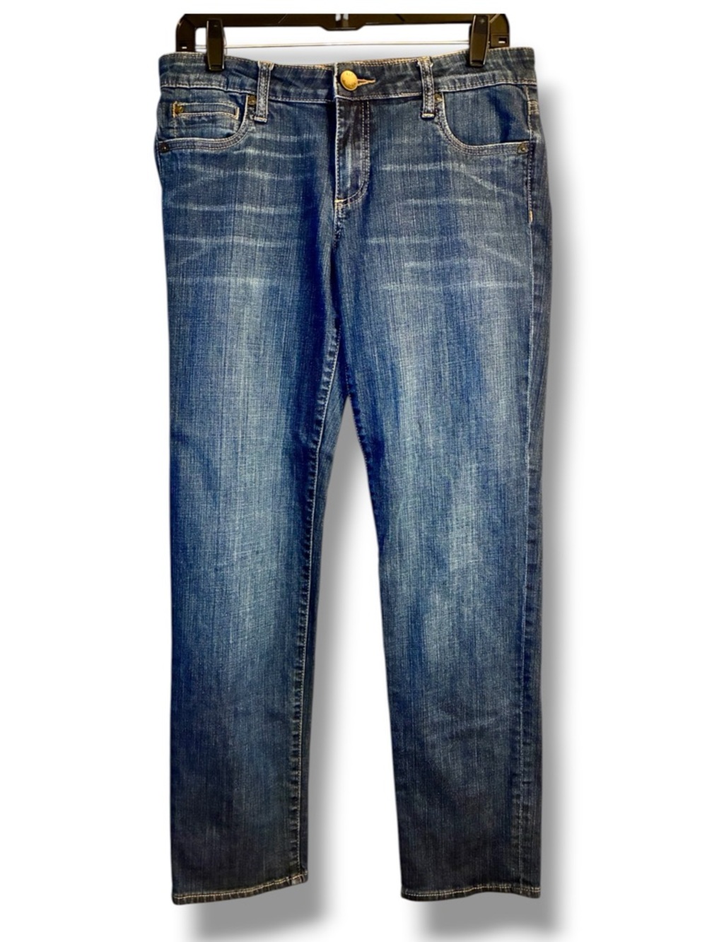 👖 Kut From The Kloth Catherine Boyfriend Jeans Size 10 Medium Wash Stretch
